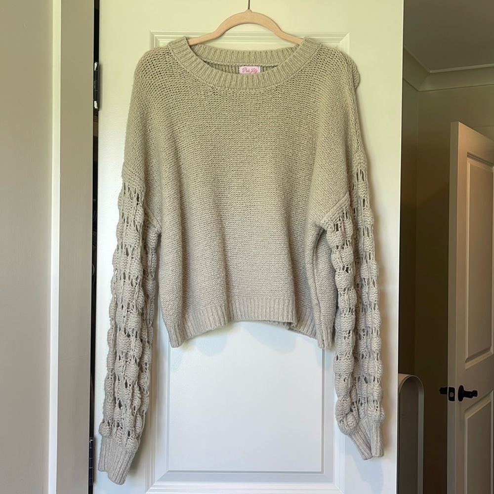 Pink Lily Oversized Sweater: Large